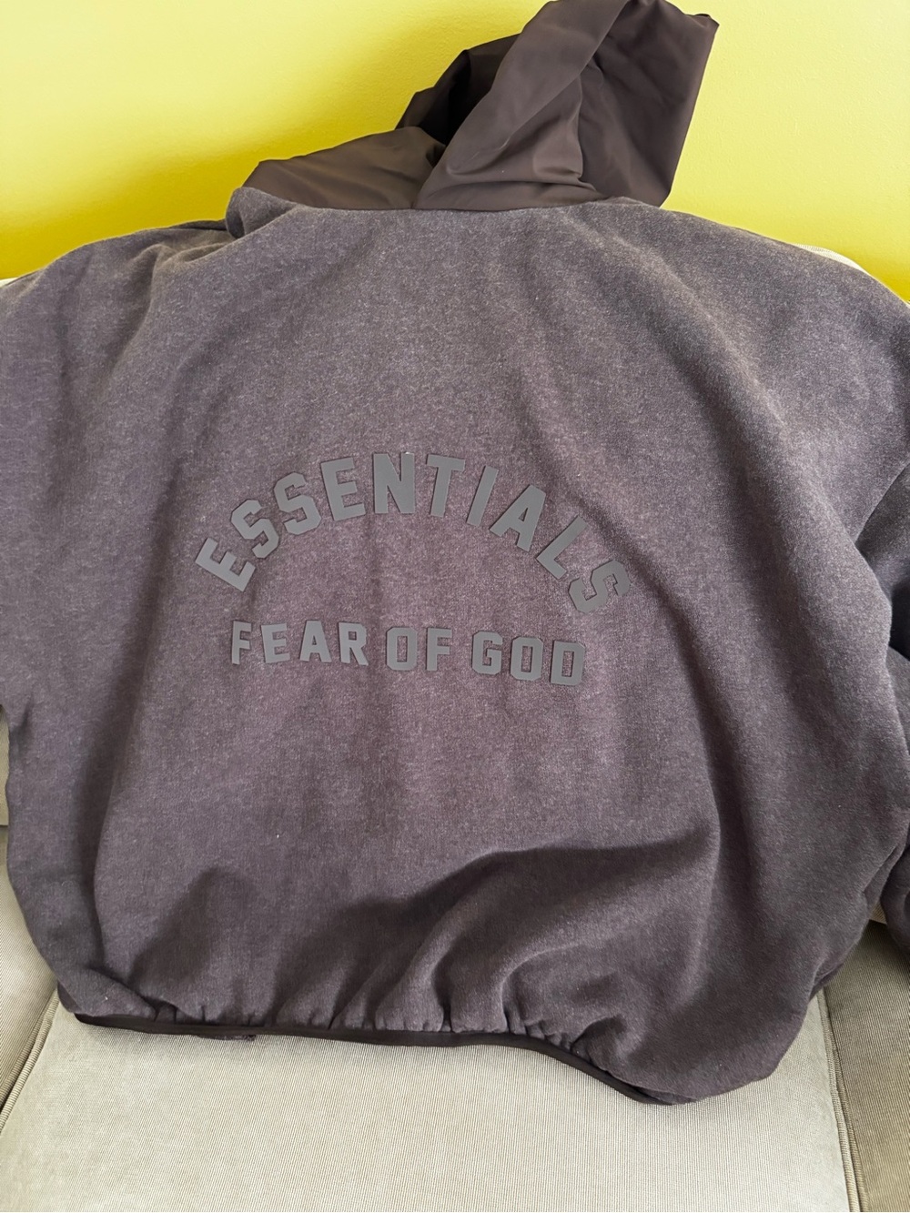 Fear of God Essentials Men's Hoodie Jacket in Brown